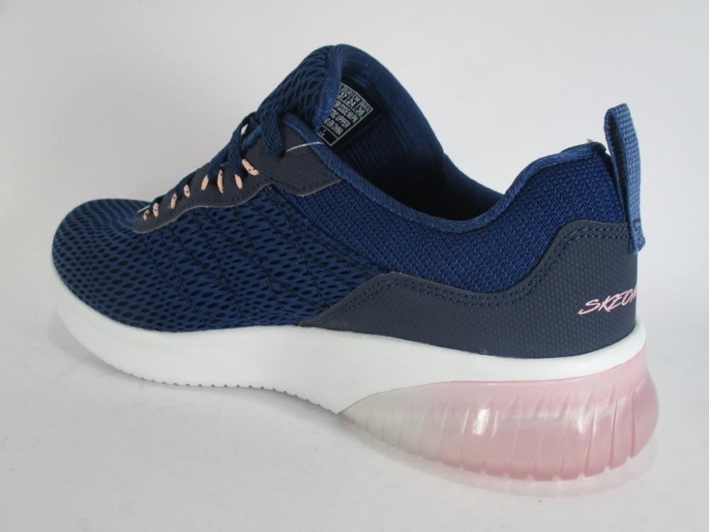 Skechers Skech Air Ultra Flex 13290 NVPK Navy - Women's Memory Foam Fitness Shoe