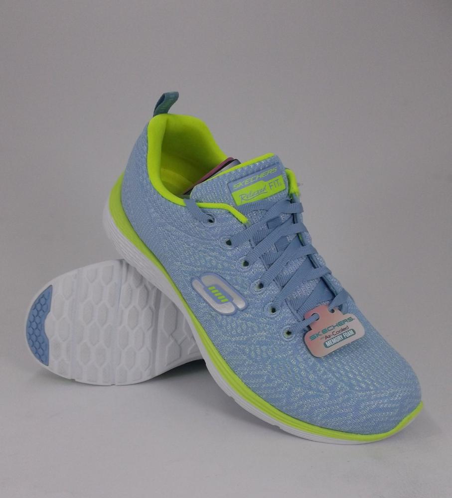 Skechers Valeries 12135 LBYL Women's Blue Fitness Shoes - Memory Foam
