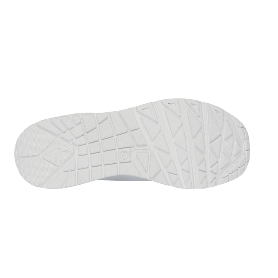 Skechers Uno Shimmer Away Lifestyle Sneakers Donna Bianco Argento - 155196/WSL