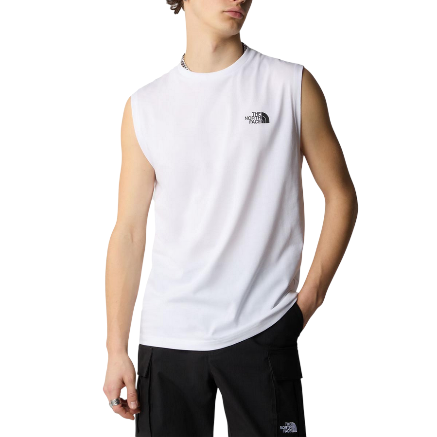 The North Face Men's Simple Dome Tank Top NF0A87R3FN4 White