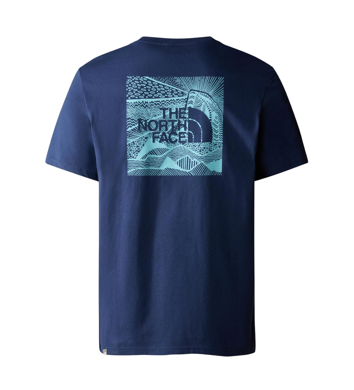 The North Face men's short-sleeved t-shirt Red Box Cel NF0A7X1KIWV1 aqua-blue