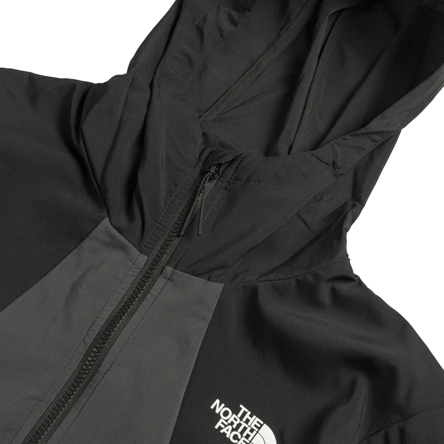 The North Face Men's Wind Track Hooded Windbreaker NF0A87J2MN8 asphalt black