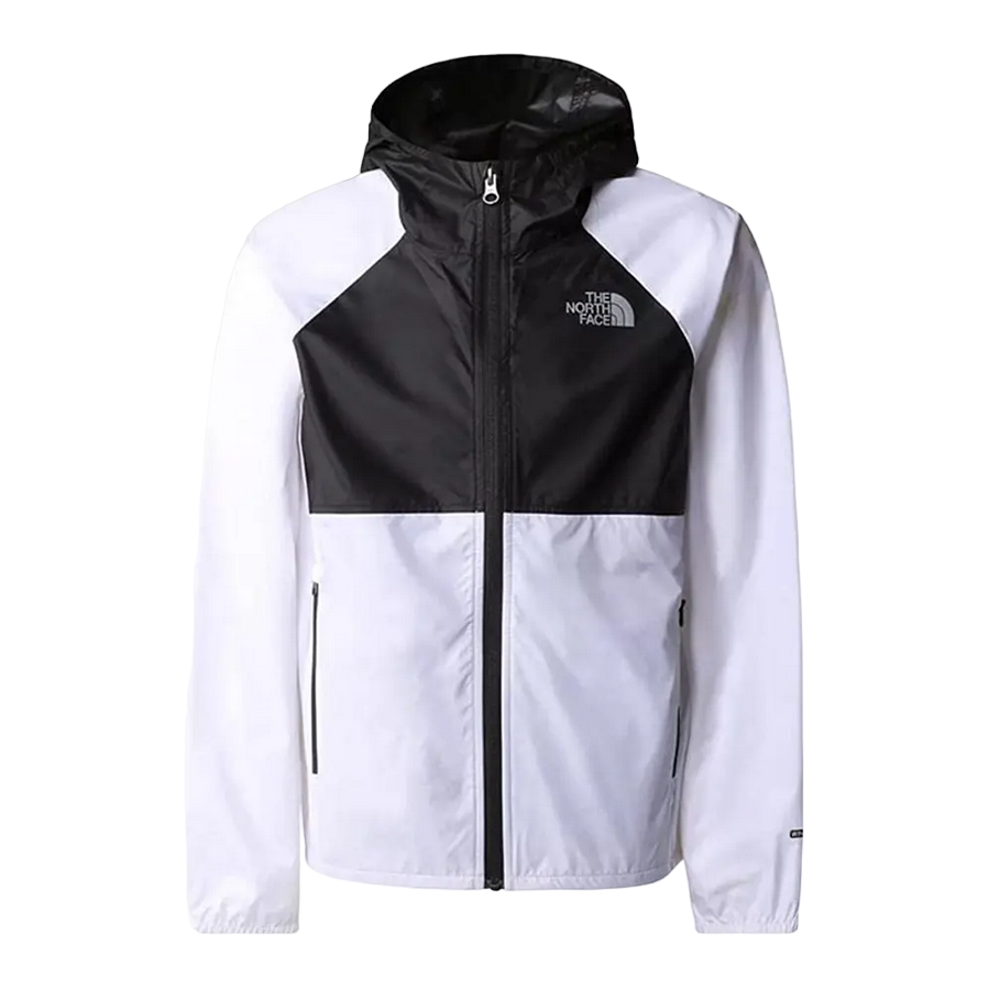 The North Face Boys' Wind Jacket NF0A82D8FN4 white-black
