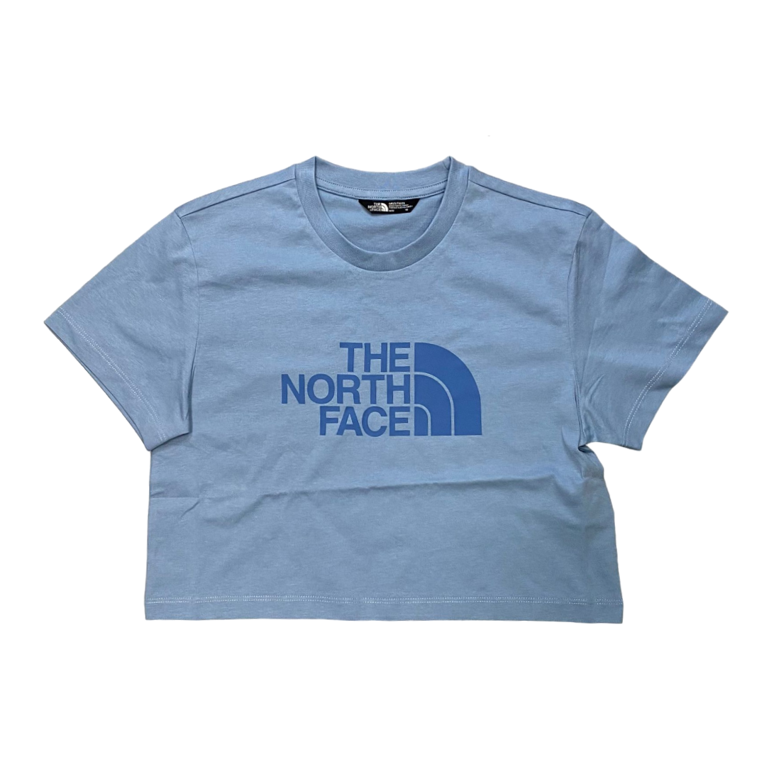 The North Face Girl's Crop Easy Short Sleeve T-Shirt NF0A87T7QEO Light Blue