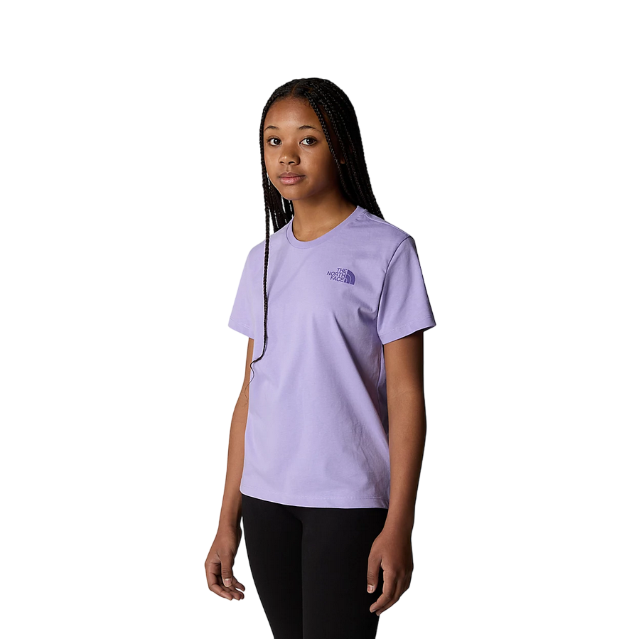 The North Face Girls' Relaxed Graphic Short Sleeve T-Shirt NF0A87BCPJO1 Purple