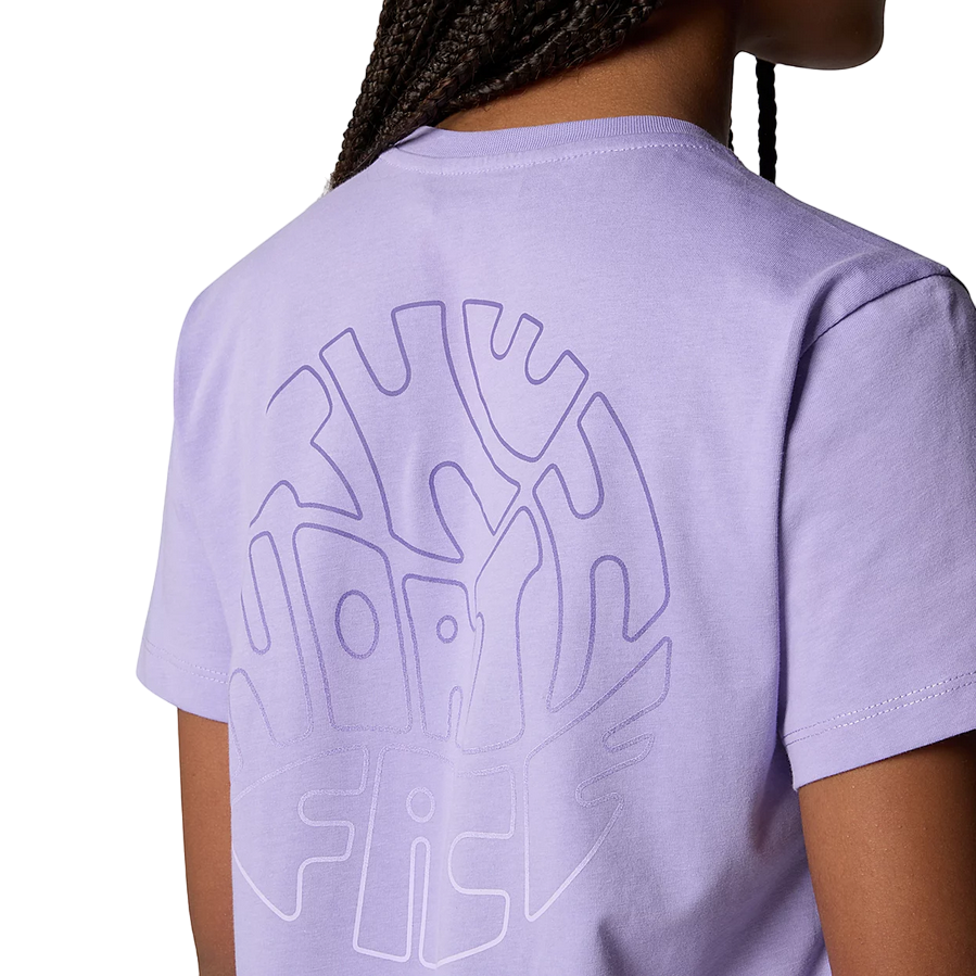 The North Face Girls' Relaxed Graphic Short Sleeve T-Shirt NF0A87BCPJO1 Purple