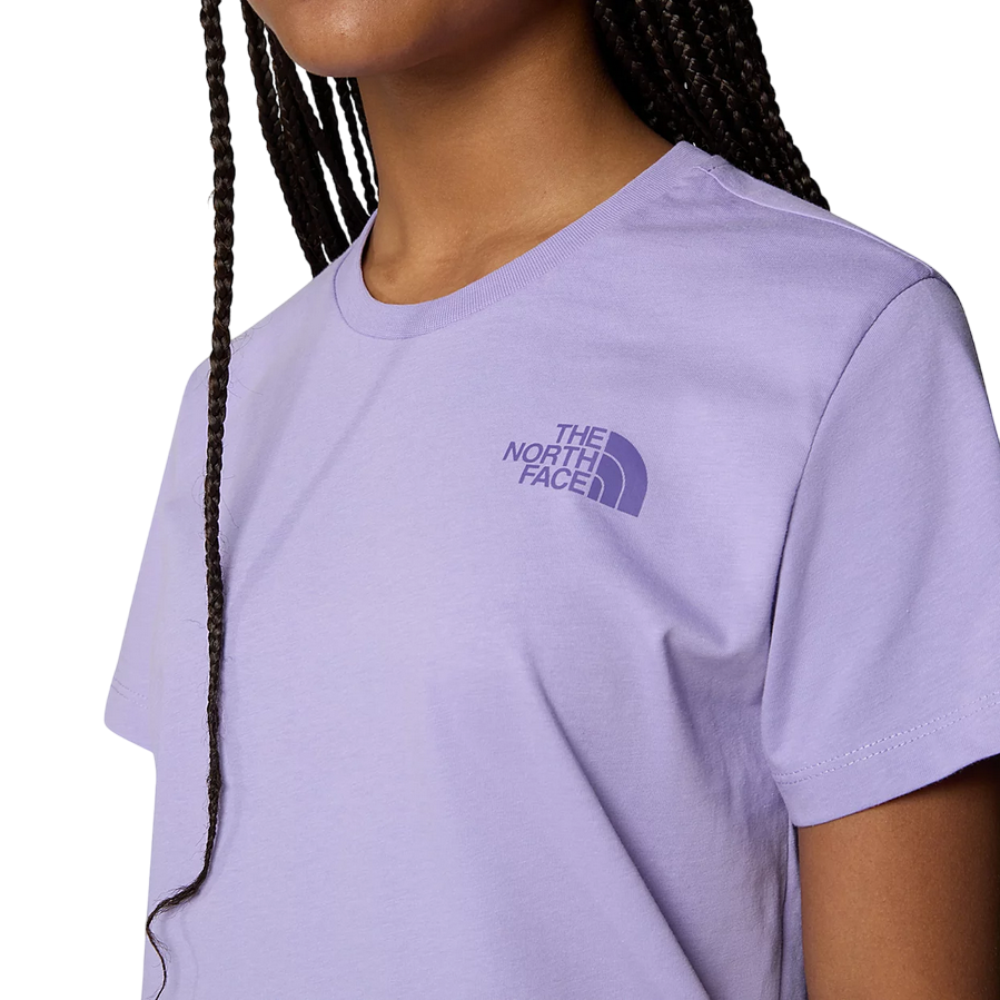 The North Face Girls' Relaxed Graphic Short Sleeve T-Shirt NF0A87BCPJO1 Purple