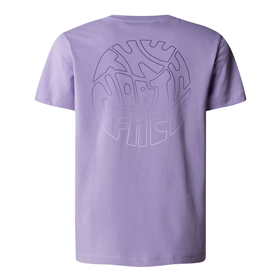 The North Face Girls' Relaxed Graphic Short Sleeve T-Shirt NF0A87BCPJO1 Purple