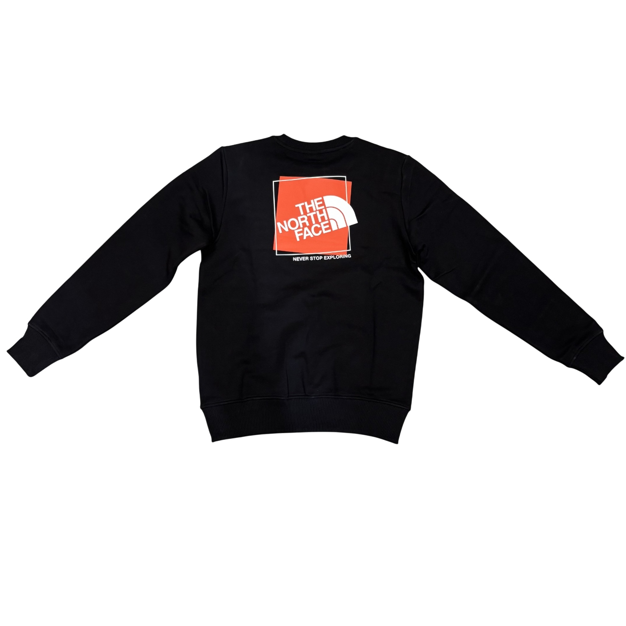The North Face Men's Box Graphic Crew Neck Sweatshirt NF0A8JNBKY4 Black