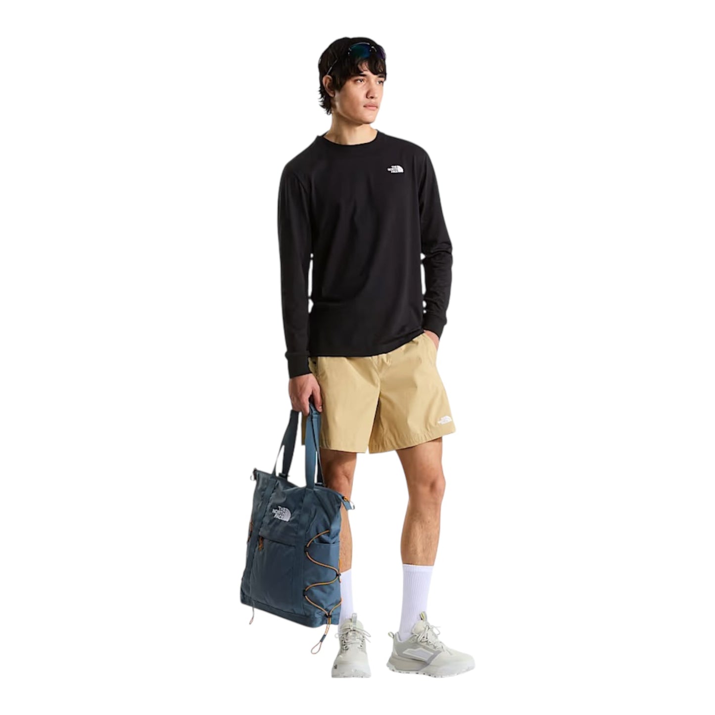 The North Face Men's Long Sleeve Evolution Simple Dome T-Shirt NF0A8EU3JK31 Black