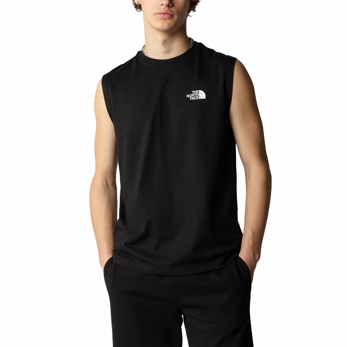 The North Face men's Simple Dome tank top NF0A87R3JK3 black