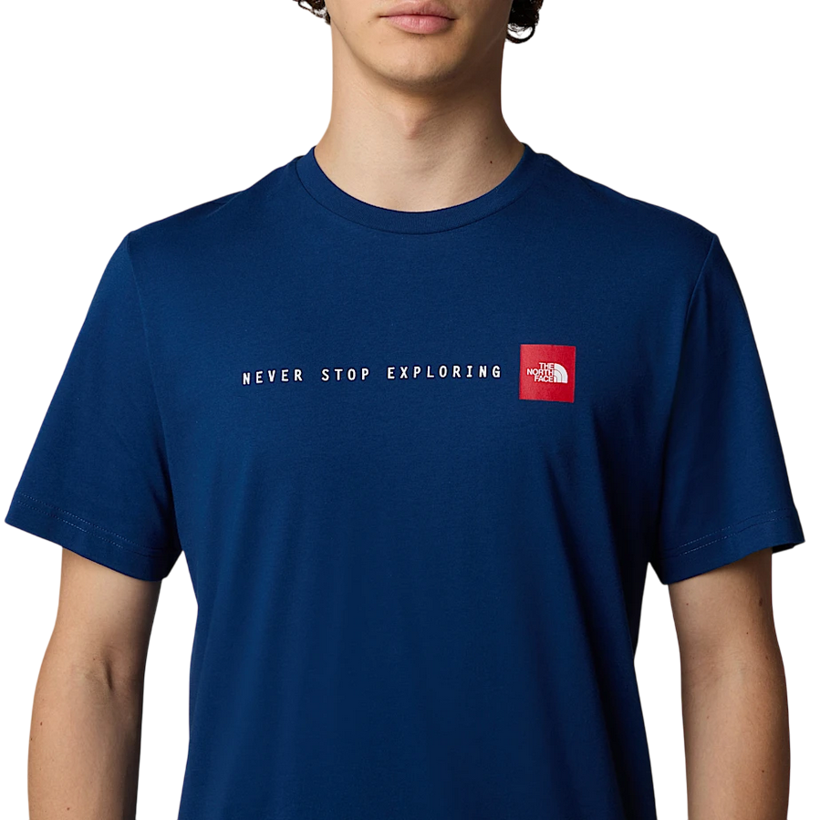 The North Face maglietta manica corta da uomo Never Stop Exploring NF0A87NSD1R blu