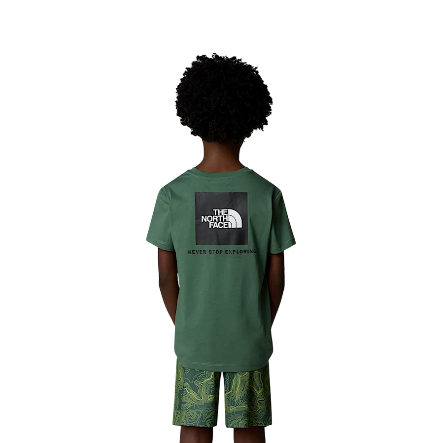 The North Face junior short-sleeved T-shirt Redbox NF0A89VTHCH green