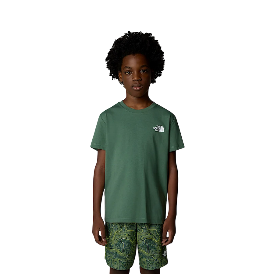 The North Face junior short-sleeved T-shirt Redbox NF0A89VTHCH green