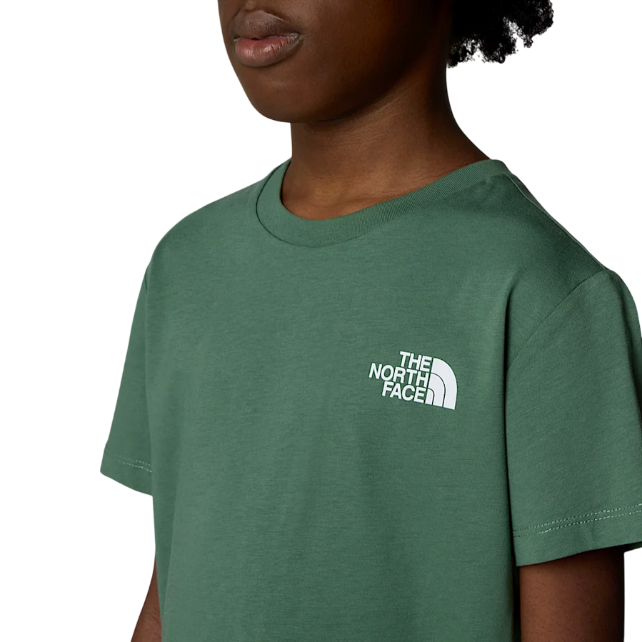 The North Face junior short-sleeved T-shirt Redbox NF0A89VTHCH green