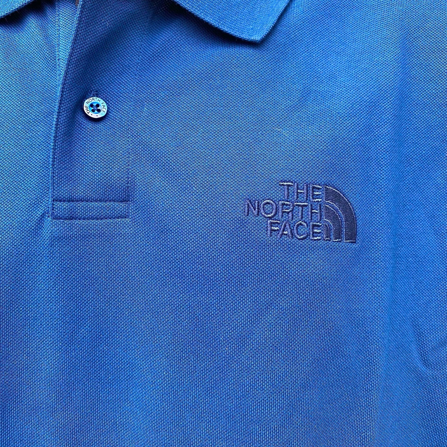 The North Face Men's Essential Piqué Cotton Short-Sleeve Polo Shirt NF0A8C1PD1R Blue