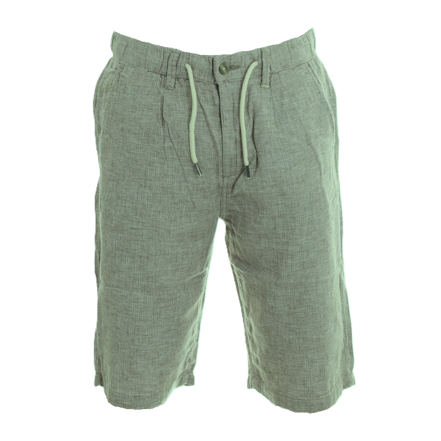 Trez bermuda uomo misto lino BENG2-2750 M49009 salvia estivo vista frontale