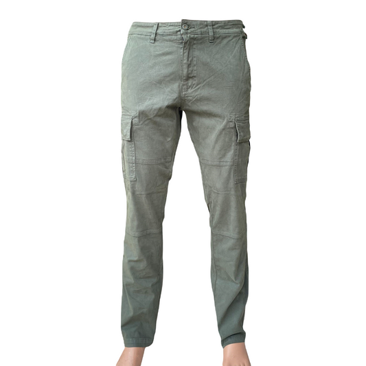Trez Pantalone Uomo Tasconi PIPE3-17ZRT M49750 638 Verde – Slim, cargo, pratico, stile outdoor, resistente.