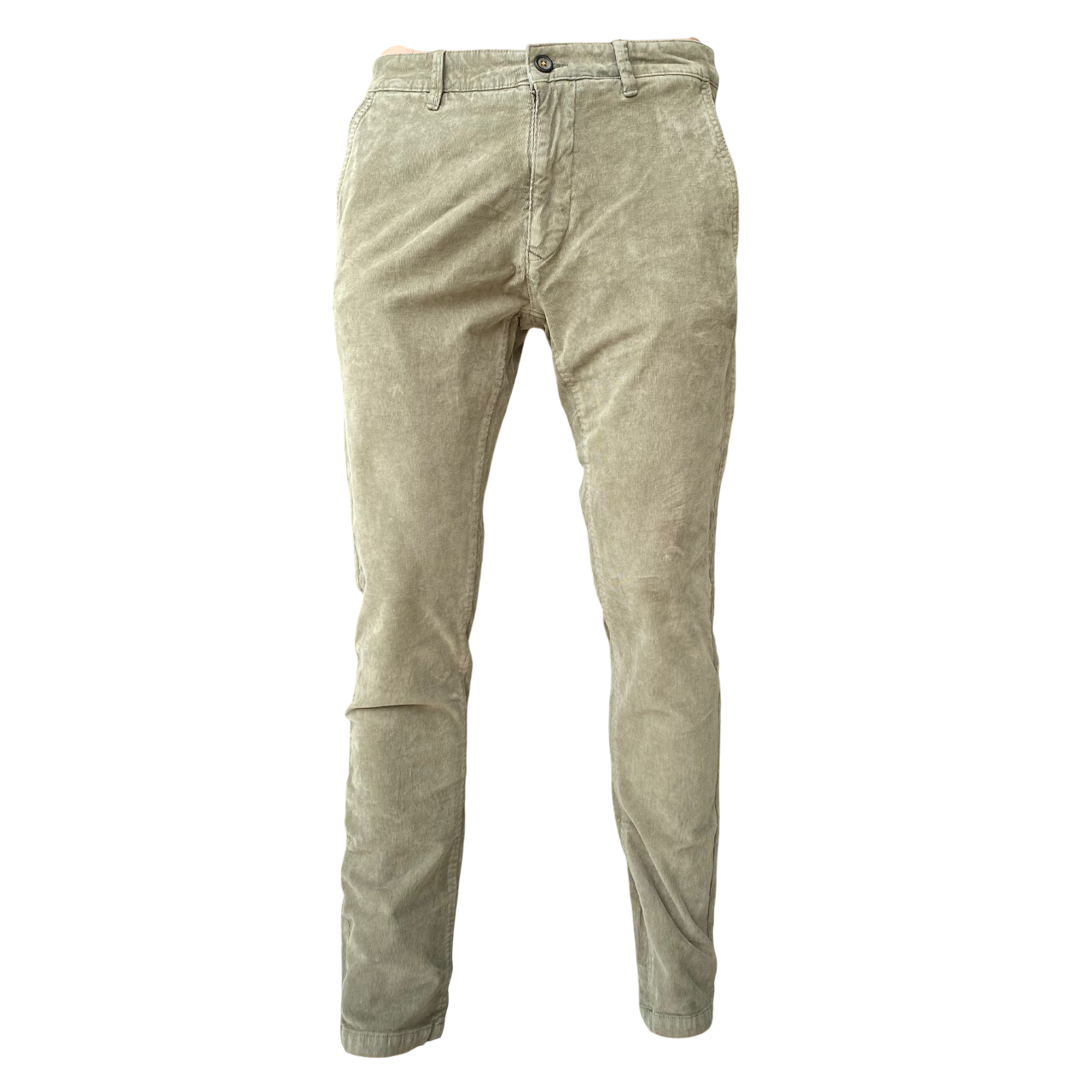 Trez Pantalone Uomo Velluto Millerighe M49592 408 PROT-CORD Verde – elegante, comfort, moda uomo