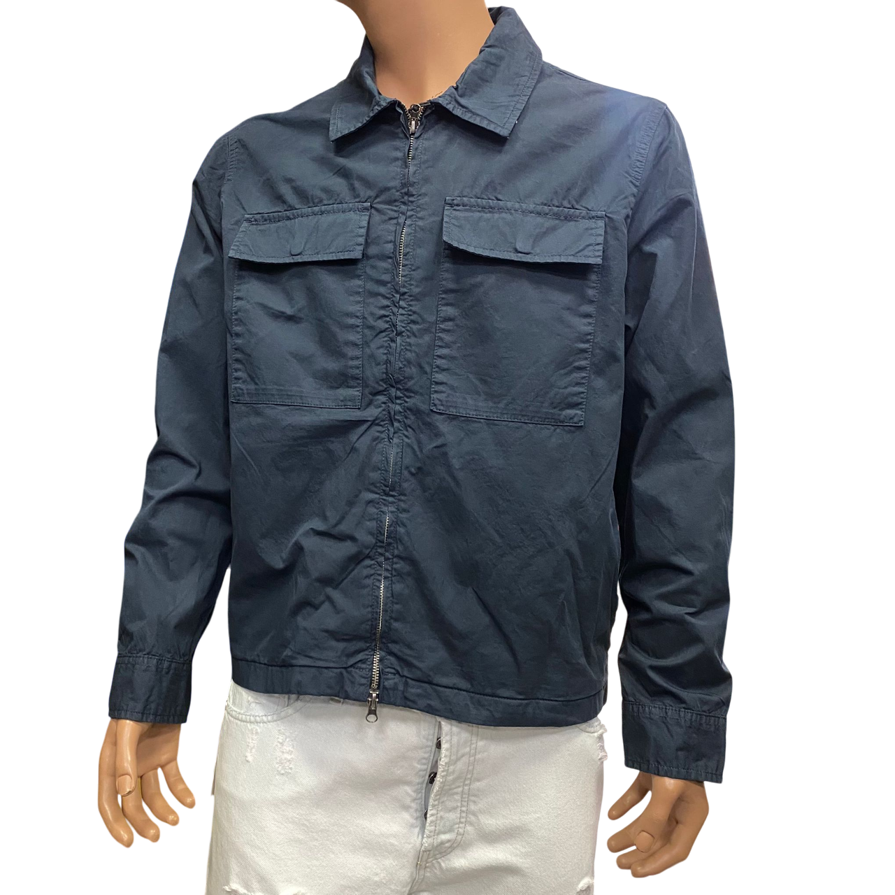 Trez giubbino da uomo in cotone Gink M48680 251 blu