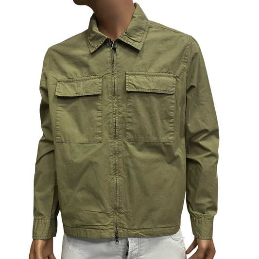 Trez giubbino da uomo in cotone Gink M48680 355 verde militare