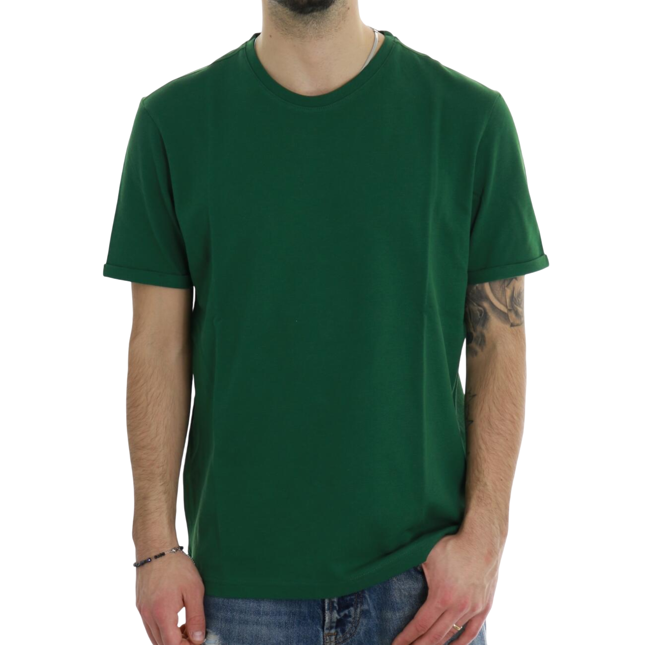 Trez maglia manica corta in cotone pique Tasik-PC M49046 776 verde