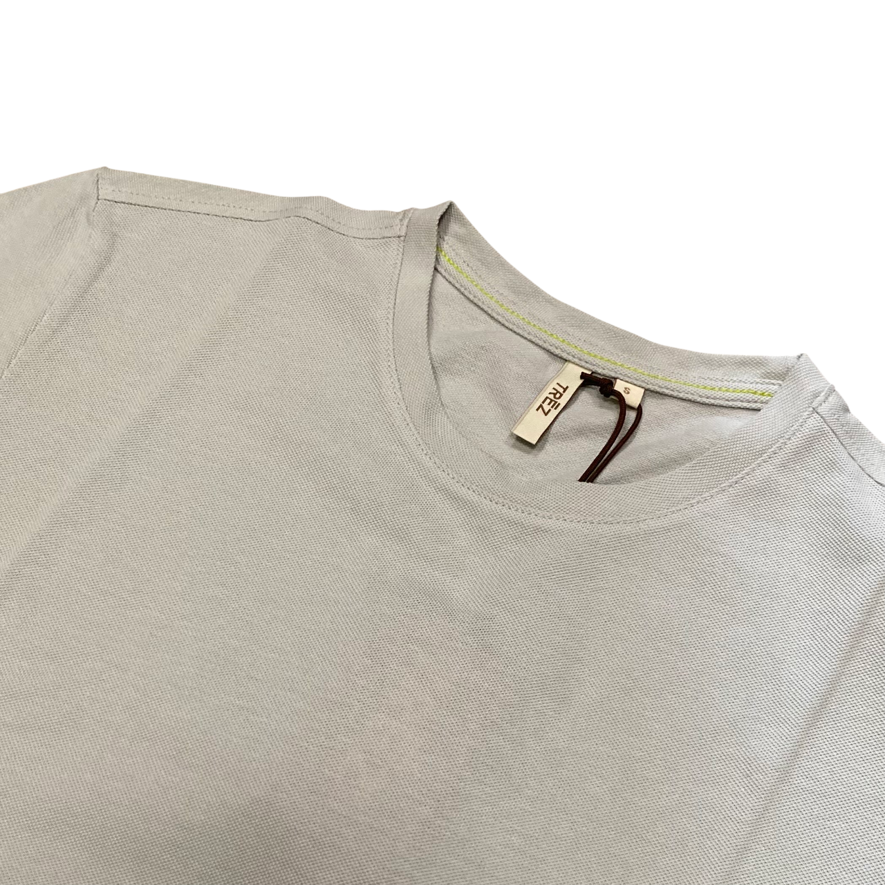 Trez maglia manica corta in cotone pique Tasik-PC M49046 805 grigio