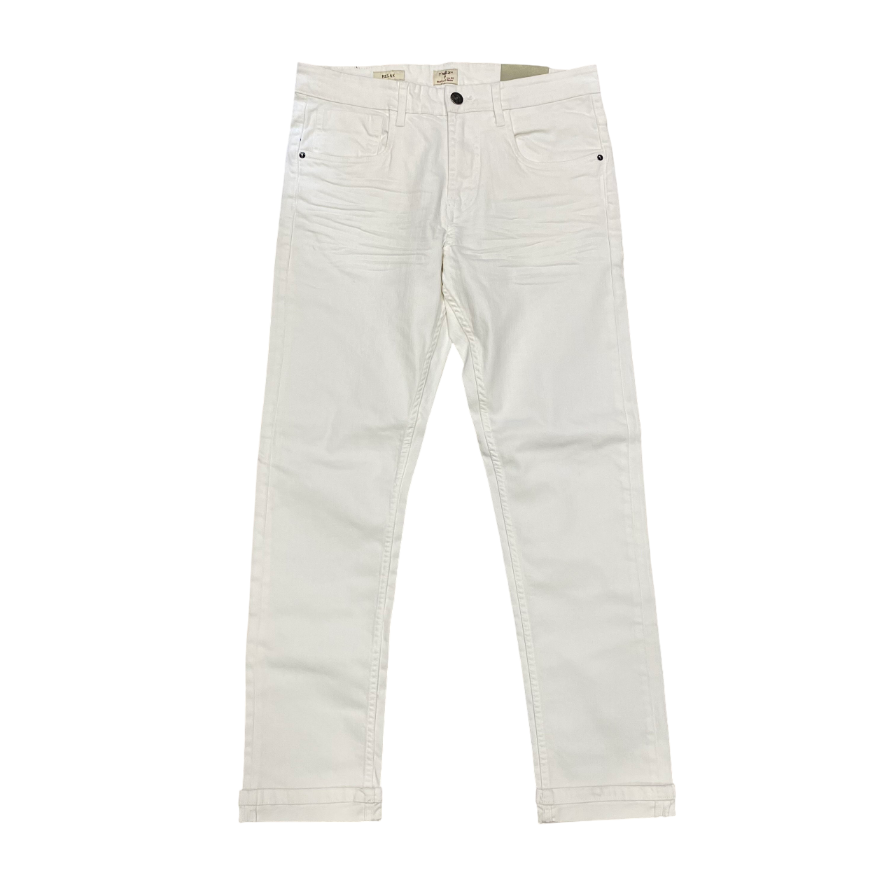 Trez pantalone 5 tasche da uomo BEER-BULL2 M48684 109 bianco