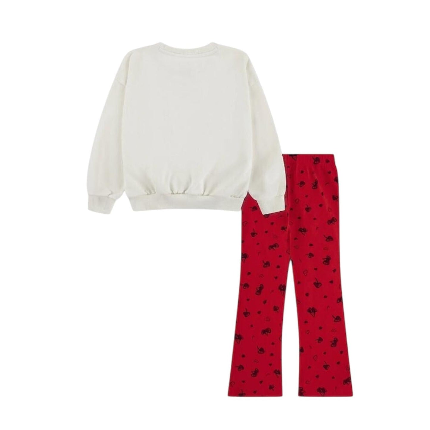 Nike Tuta Sportiva Bambina 36N667-U10 Bianco Rosso