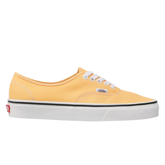 Sneakers Vans Authentic VN0A5KRDAVL1 gialle da donna con suola in gomma vulcanizzata e design classico - esterno