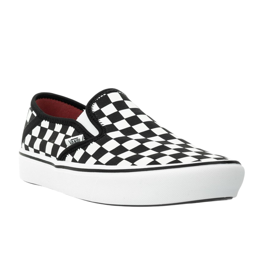 Vans Comfycush Slip-On Unisex Tela VN0A3WME5GU1 | Sneakers bianche a scachi neri