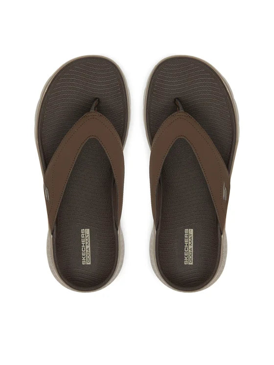 Skechers Go Walk Flex Sandal Vallejo 229202/CHOC Marrone – Infradito Uomo Goga Mat