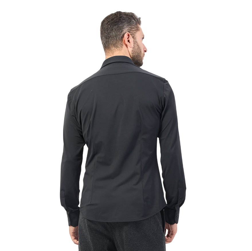 YES ZEE – Camicia Uomo No Stiro 0362 C809 0801 Nero