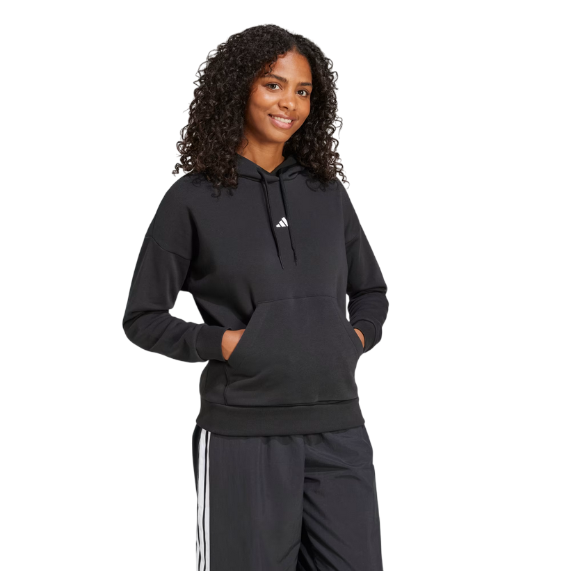 Adidas Women's Essentials Small Logo Feel Cozy Hoodie JN1861 Black
