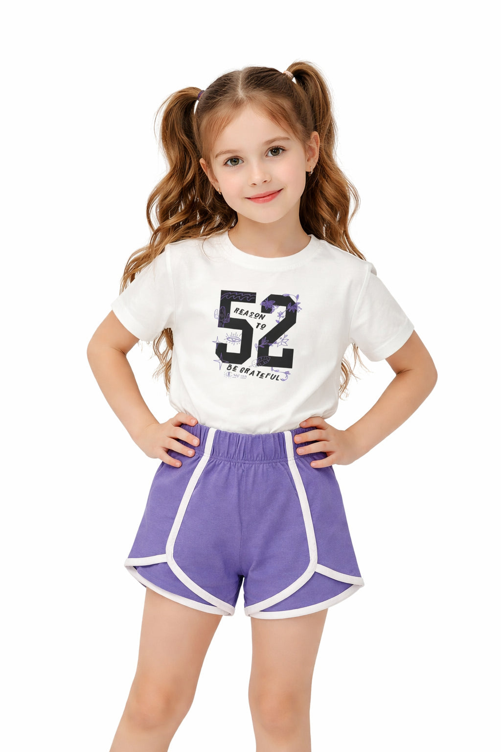 Champion Set Donna Maglietta e Pantaloncino 405377 WW001 - Bianco