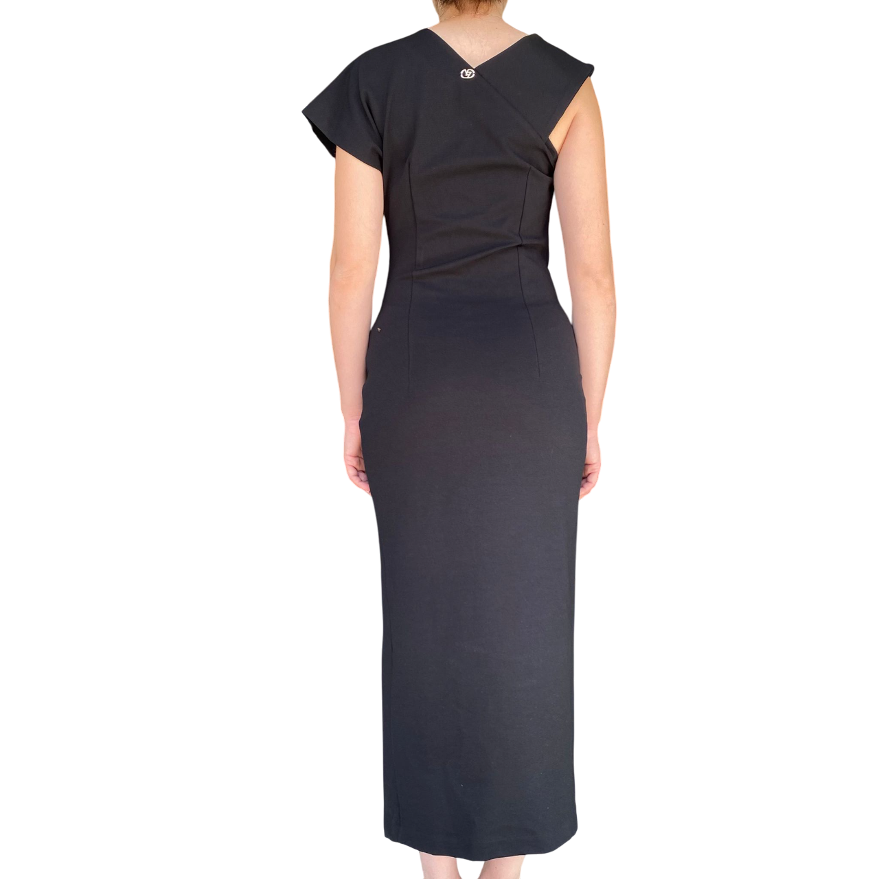 Yes Zee Abito Lungo Nero Donna 1432A037