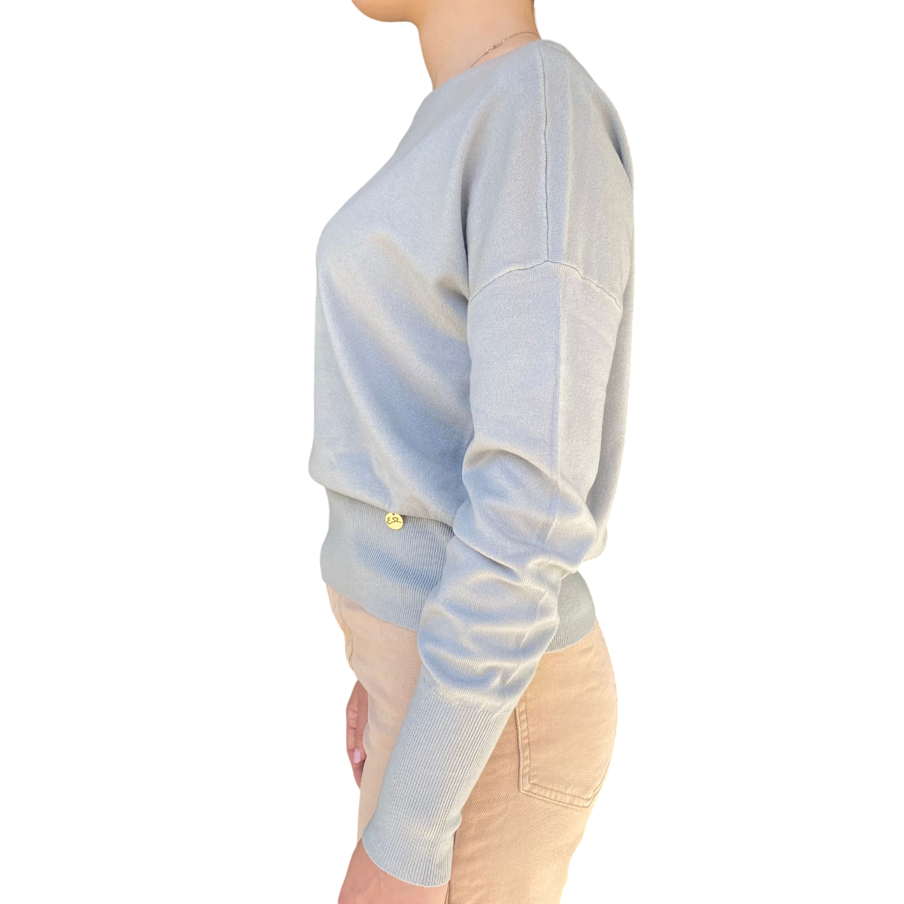 Yes Zee Maglia Donna Grigio Perla 1043 M051 RU00 0819