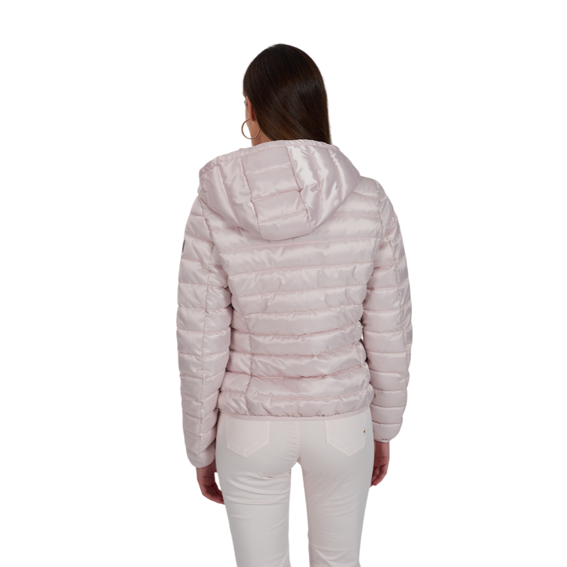 Yes Zee giubbino leggero trapuntato con cappuccio da donna 1004 J418 M600 0441 rosa