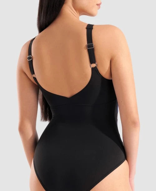 Arena Costume Intero Donna Isabella Wing 010351-570 Nero-Blu | Piscina Coppa C
