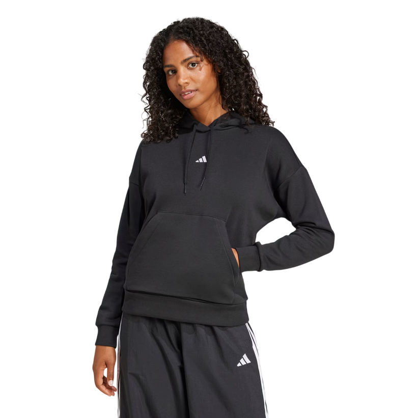 Adidas Women's Essentials Small Logo Feel Cozy Hoodie JN1861 Black
