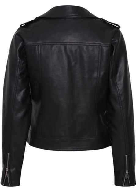 b.young Acomy Biker 20812640 Chiodo Ecopelle Donna Nero