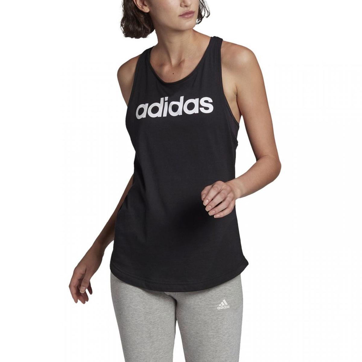Adidas Women's Loungewear Essentials Loose Logo Tank Top GL0566 Black