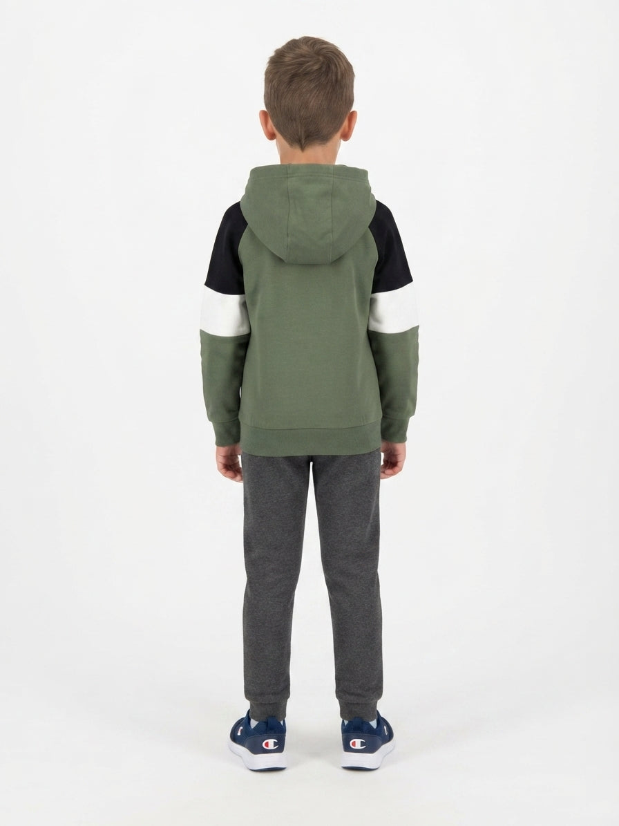 Champion felpa junior con cappuccio 307716 GS548 verde