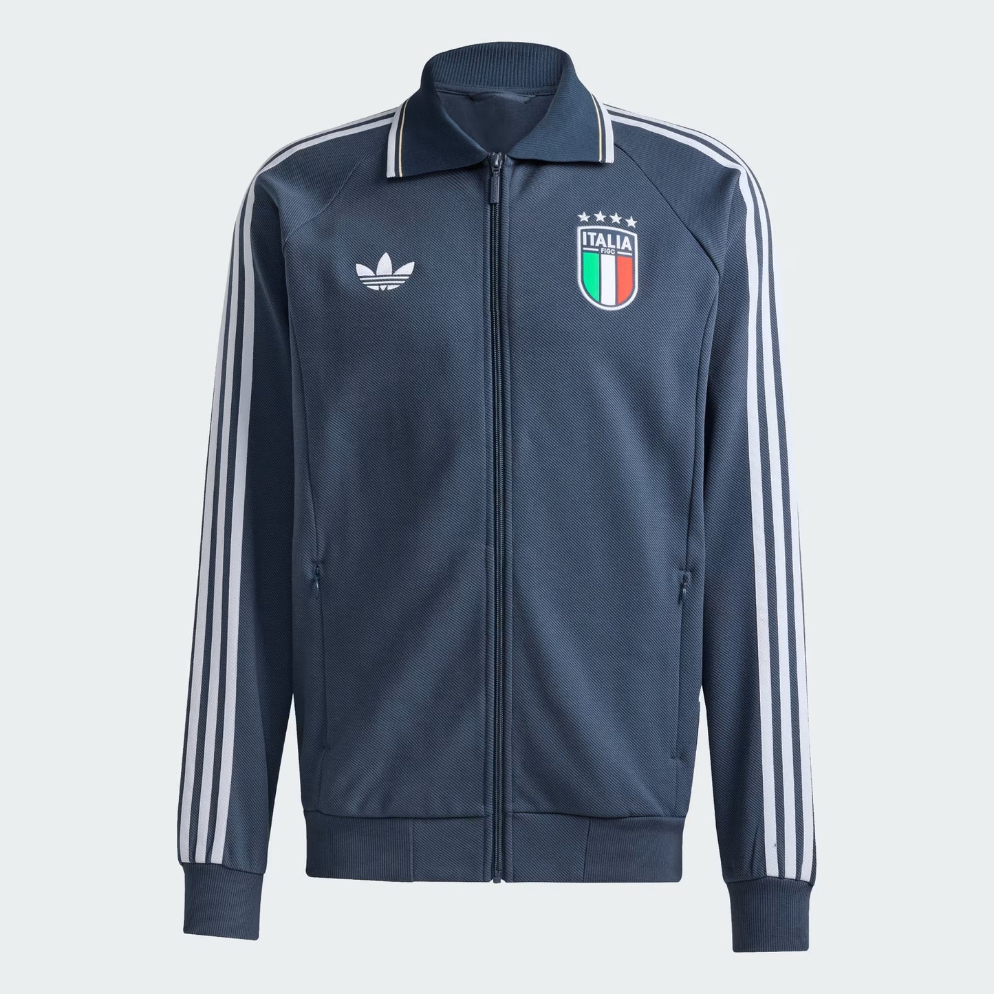 Adidas Giacca Anthem Away Italia FIGC JY9599 - Blu Chiaro Cotone Riciclato