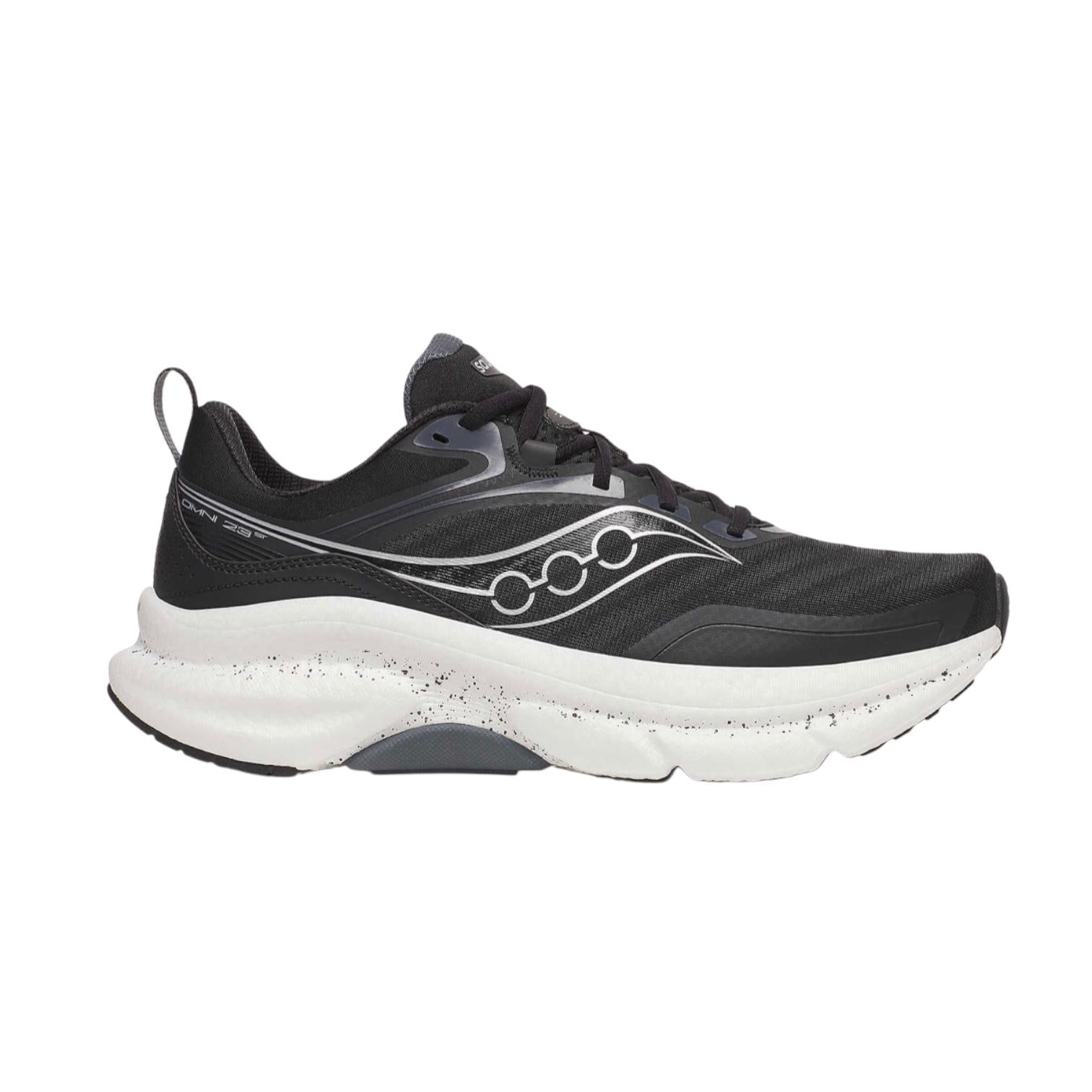 Saucony Scarpe Running Uomo Omni ST 23 S21072-100 Nero Argento