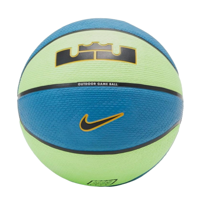 Nike LeBron Playground Basketball, Green/Blue, Size 7