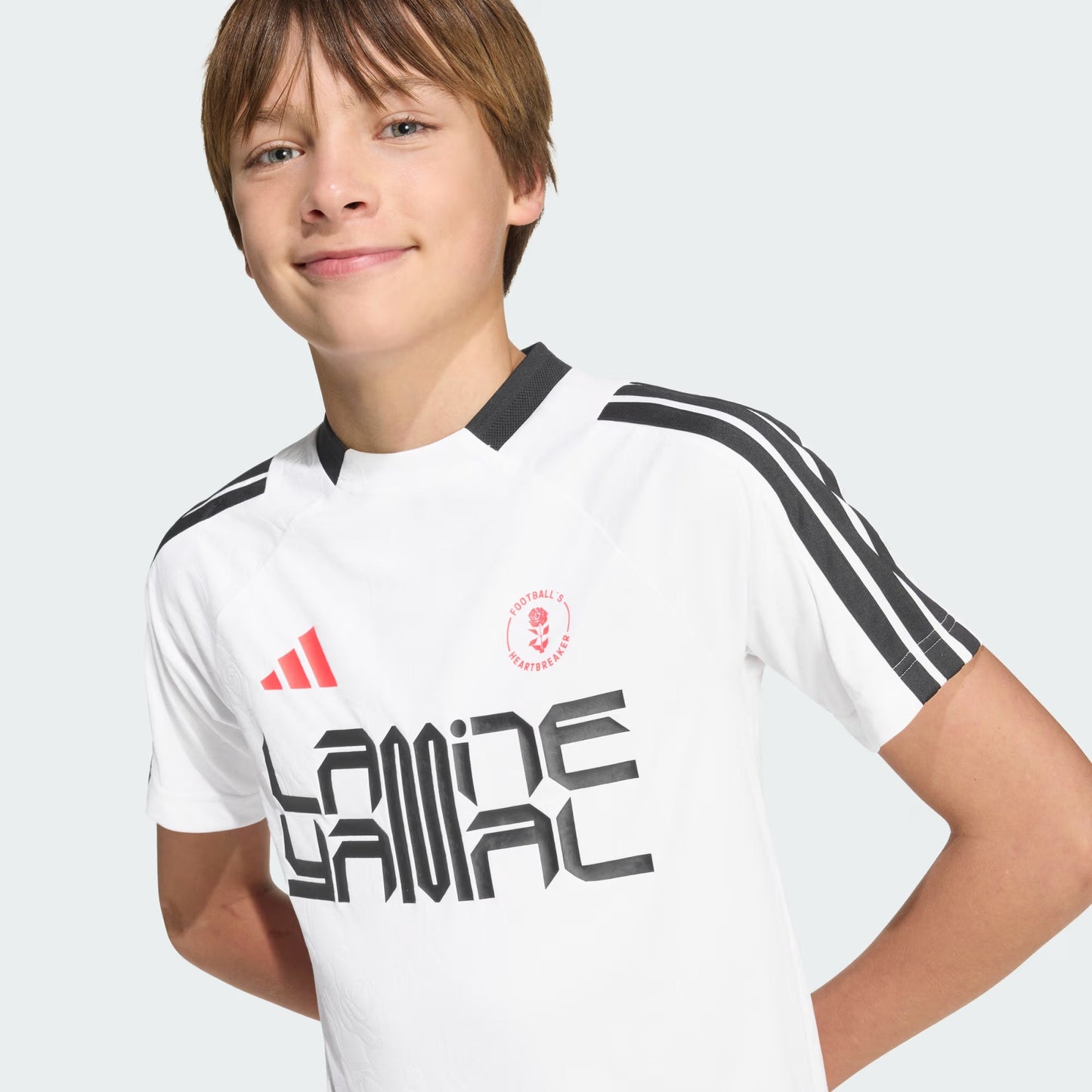 Adidas T-shirt Junior Allenamento Lamine Yamal KD6433 Bianca | Calcio PE26