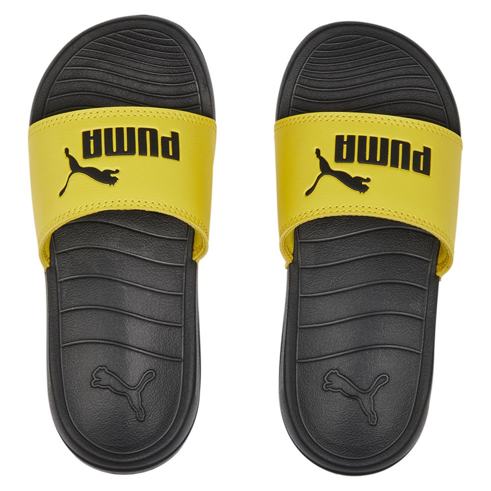 Puma Popcat 20 PS 372313-26 kids' pool slides pelé yellow-black