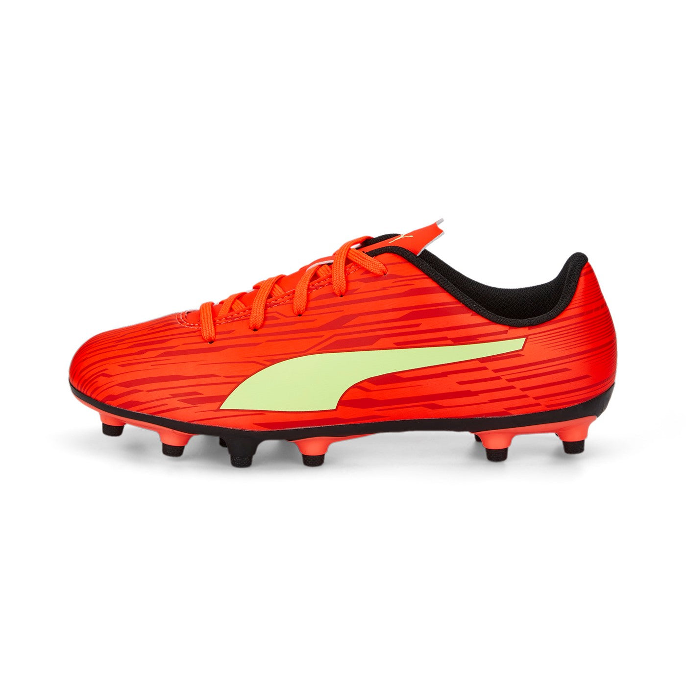 Puma Boys' Rapido III FG-AG 106576 07 Red-Yellow Football Boot