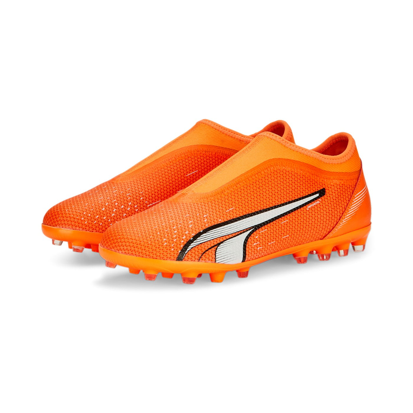 Puma Boy's Football Boot Ultra Match LL MG 107230 01 Orange-White-Blue